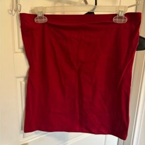 Elegant Dark Red Tube Top